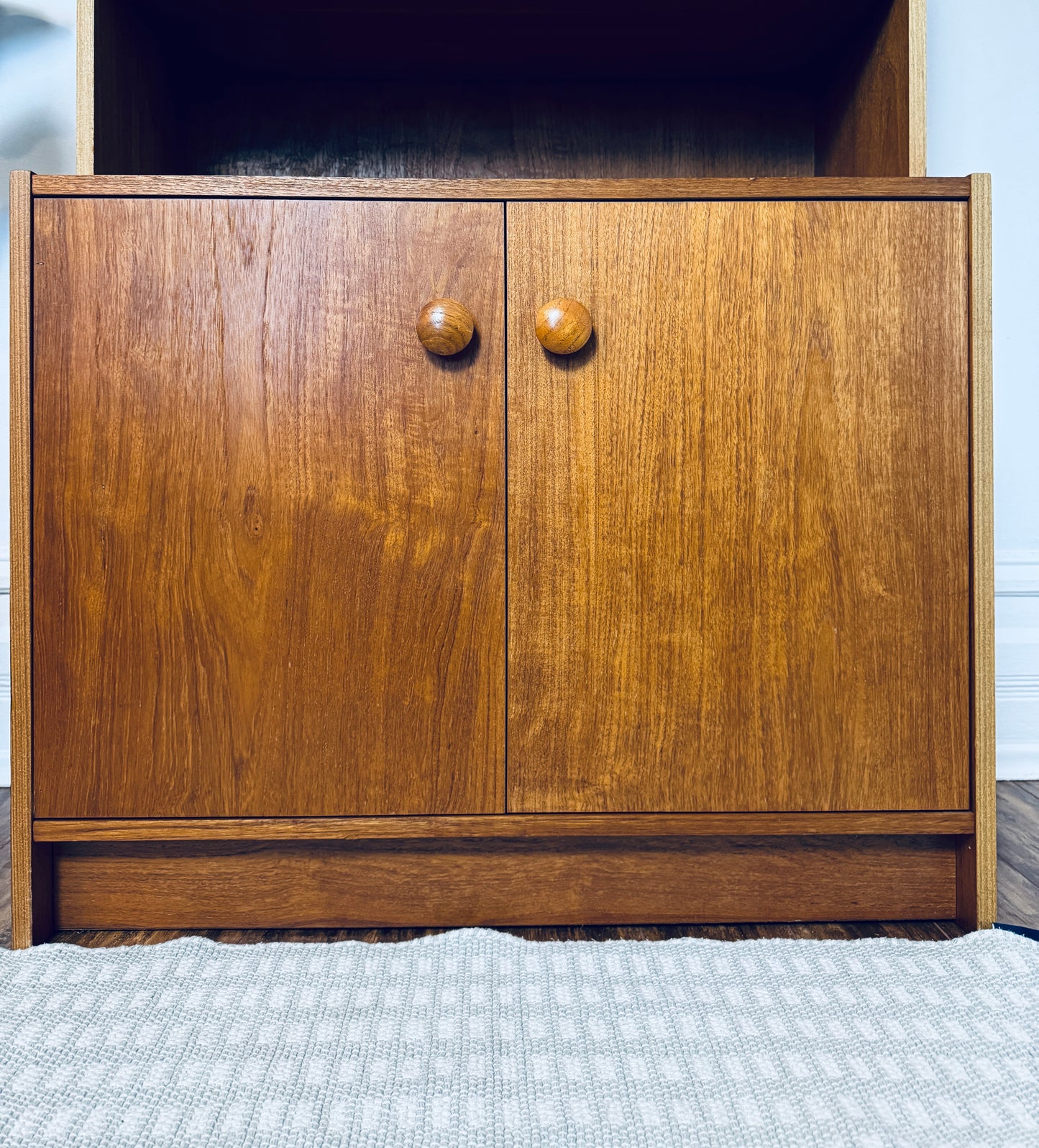 Vintage Teak Bar Cabinet w/ Shelves