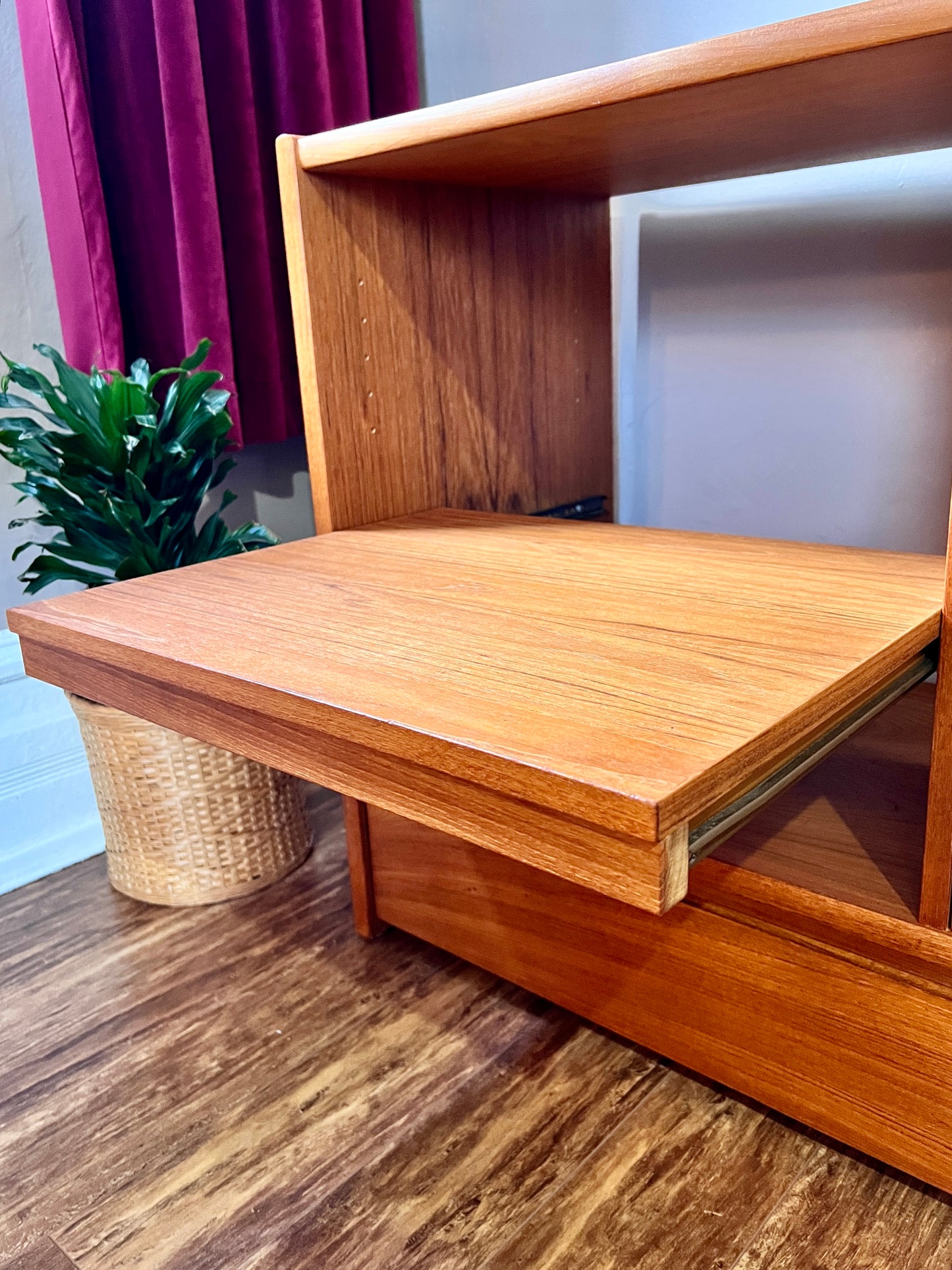 Vintage Teak Stereo Cabinet