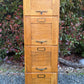 Antique 1900s Quarter Sawn Oak Filing Cabinet