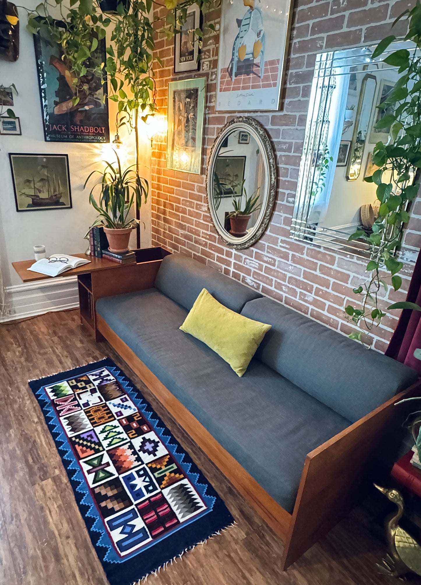 Vintage Teak Sofa Daybed W/ Storage