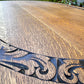 Antique Solid Oak Barley Twist Dining Table