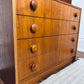 Vintage Teak Bookshelf w/ 4 Drawers