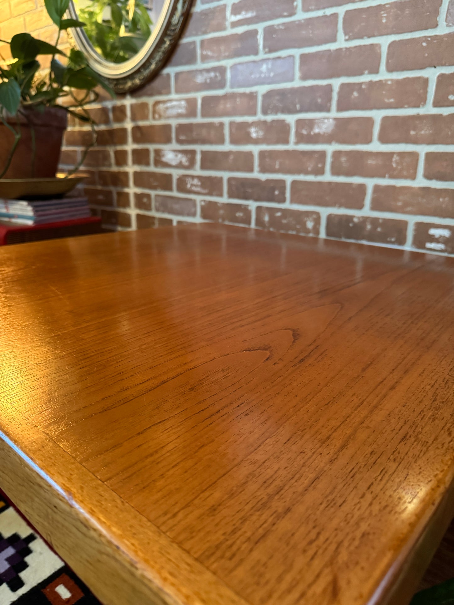 Vintage Square MCM Teak Coffee Table