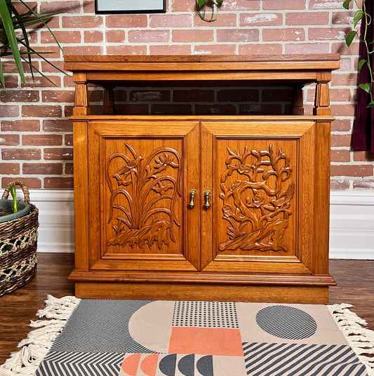 The Mai Tai Teak Bar Cabinet