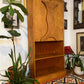 Vintage Solid Wood Bookshelf & Folding Table