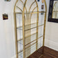 Vintage Arched Brass Etagere Shelf