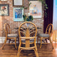Vintage Rattan 4 Piece Dining Set