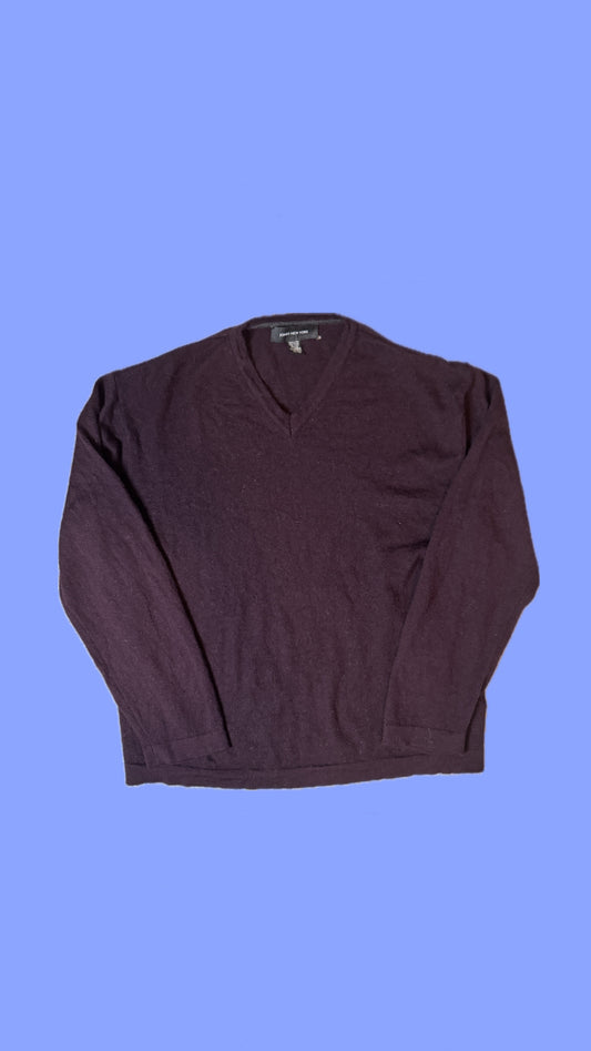 Vintage Jones New York Merino Wool V Neck Sweater