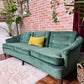 The Viridian Velvet Sofa