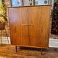 Vintage Danish Teak Armoire Dresser