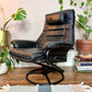 The Black Stallion Recliner & Ottoman