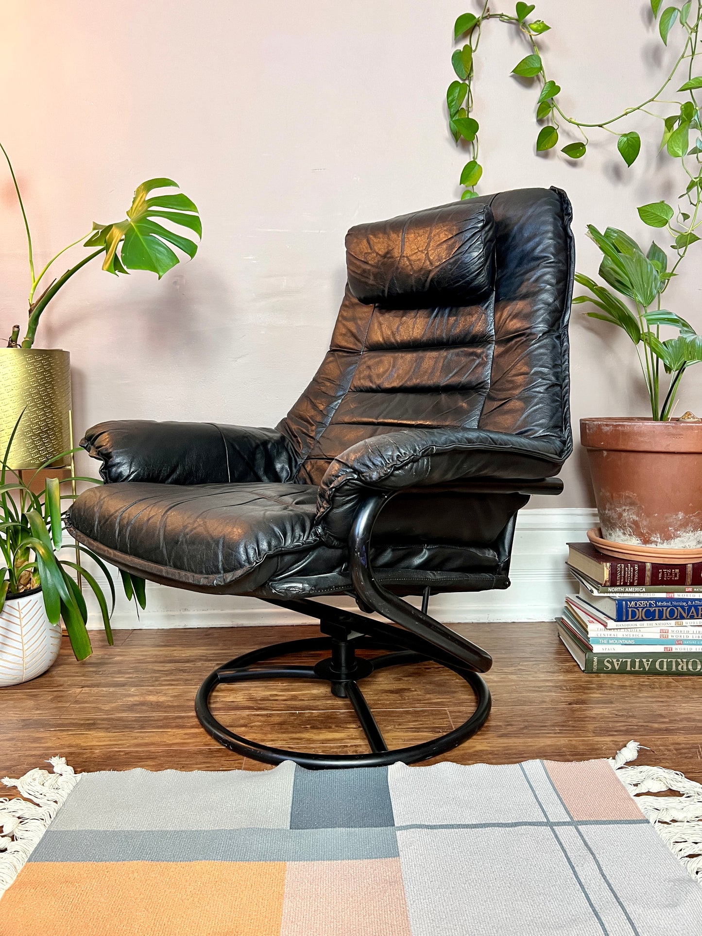 The Black Stallion Recliner & Ottoman