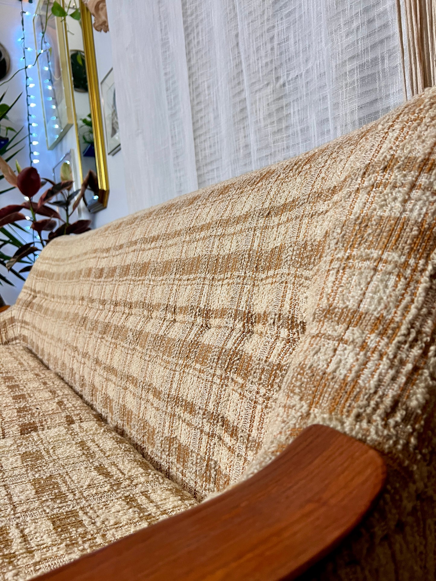 The Calico Teak Sofa
