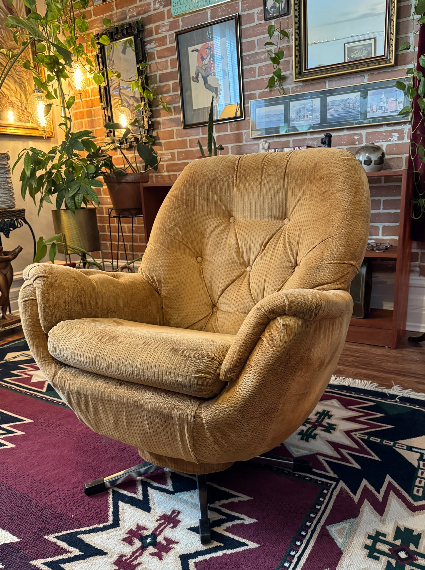 The Caramel Egg Chair