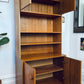 Vintage Teak 2 Cabinet Bookshelf