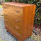 Vintage Walnut Wood Dresser