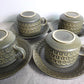 Vintage MCM Wedgwood Stoneware Cups & Saucers