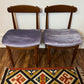 Pair of Vintage Solid Walnut Dining Chairs with Articulating Backrests | Mid-Century Modern