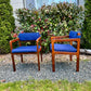 Vintage Solid Teakwood Armchairs