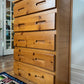 Vintage Solid Pine Wood Dresser