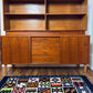 Vintage Restored Teak Sideboard & Hutch