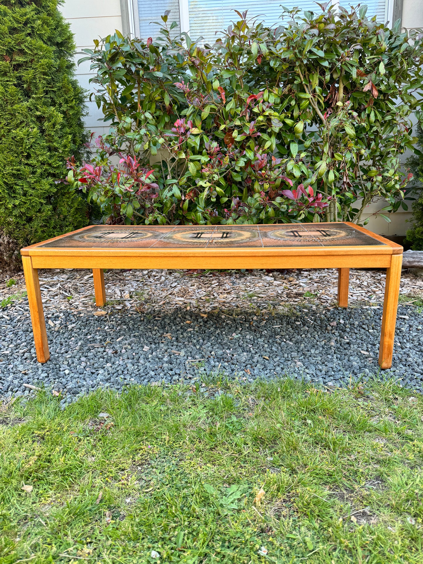 Johannes Anderson Danish Teak Tile Coffee Table