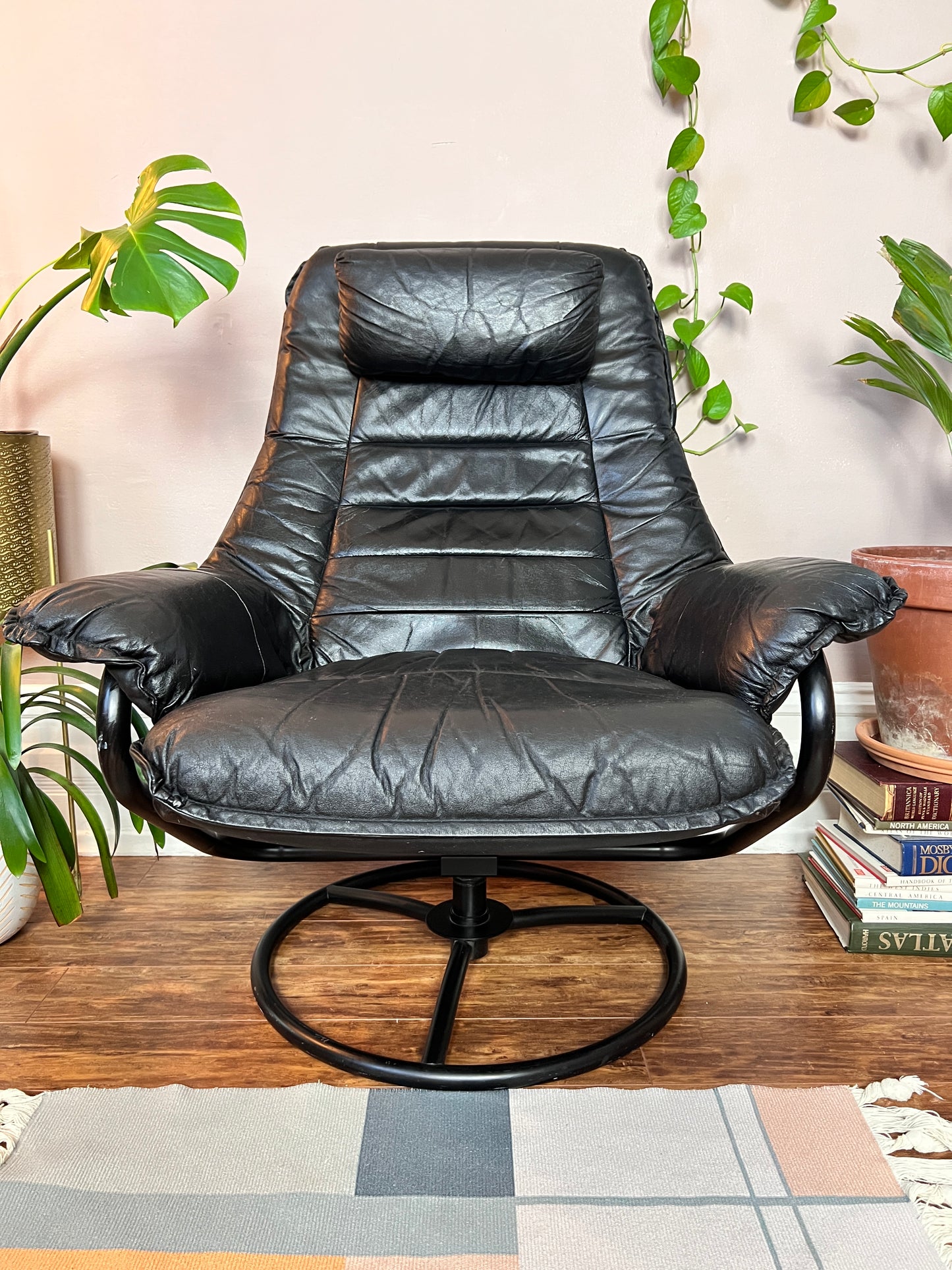 The Black Stallion Recliner & Ottoman
