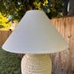 1980s Michael Taylor Style Ribbed Plaster Floor Lamp