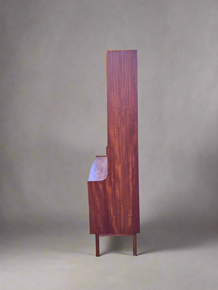 Vintage Danish Teak Cabinet Desk & Bookshelf