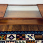 Vintage 60s Walnut Wood & Glass Coffee Table