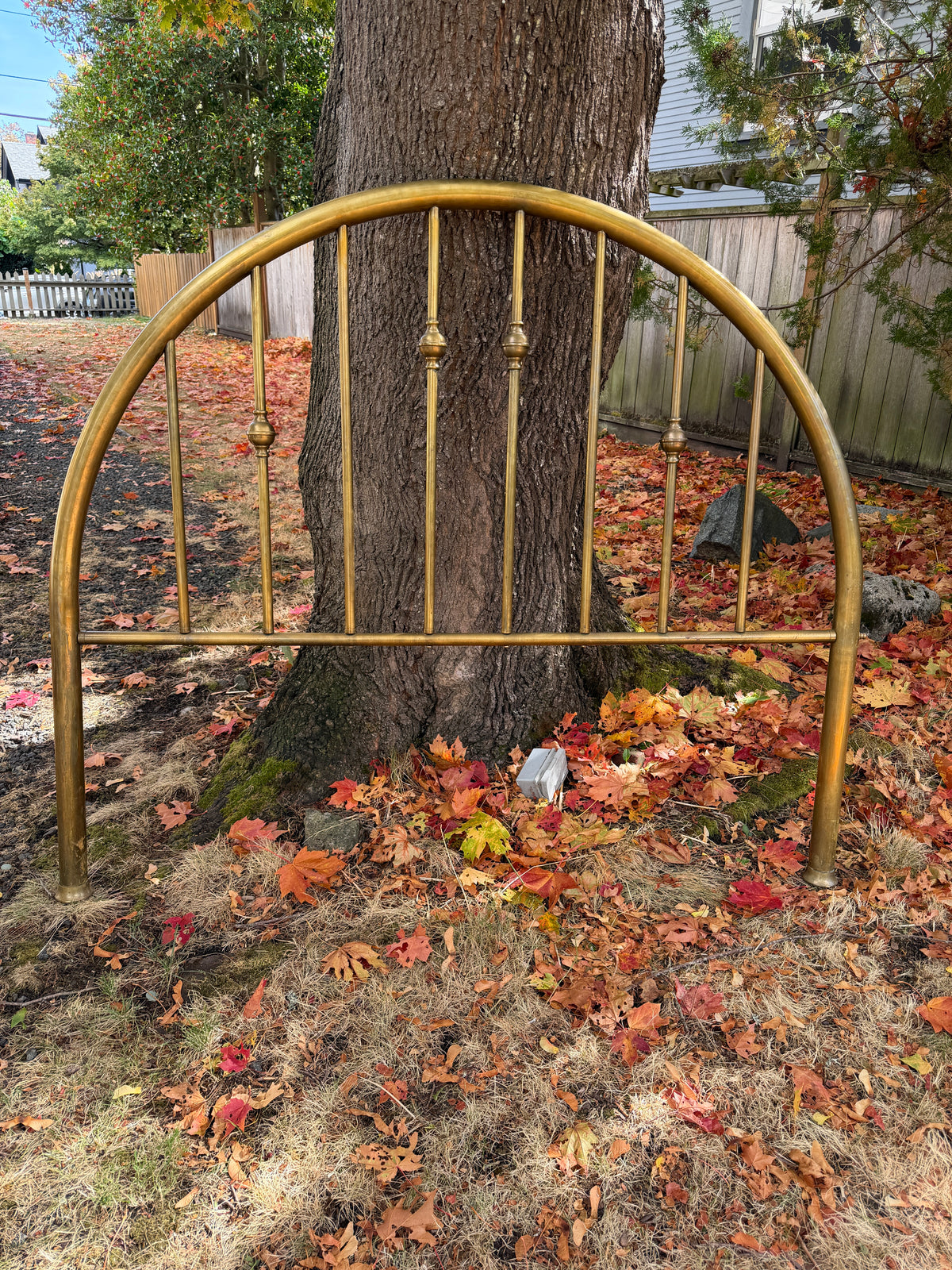 Vintage Brass Queen Size Bed Headboard & footboard