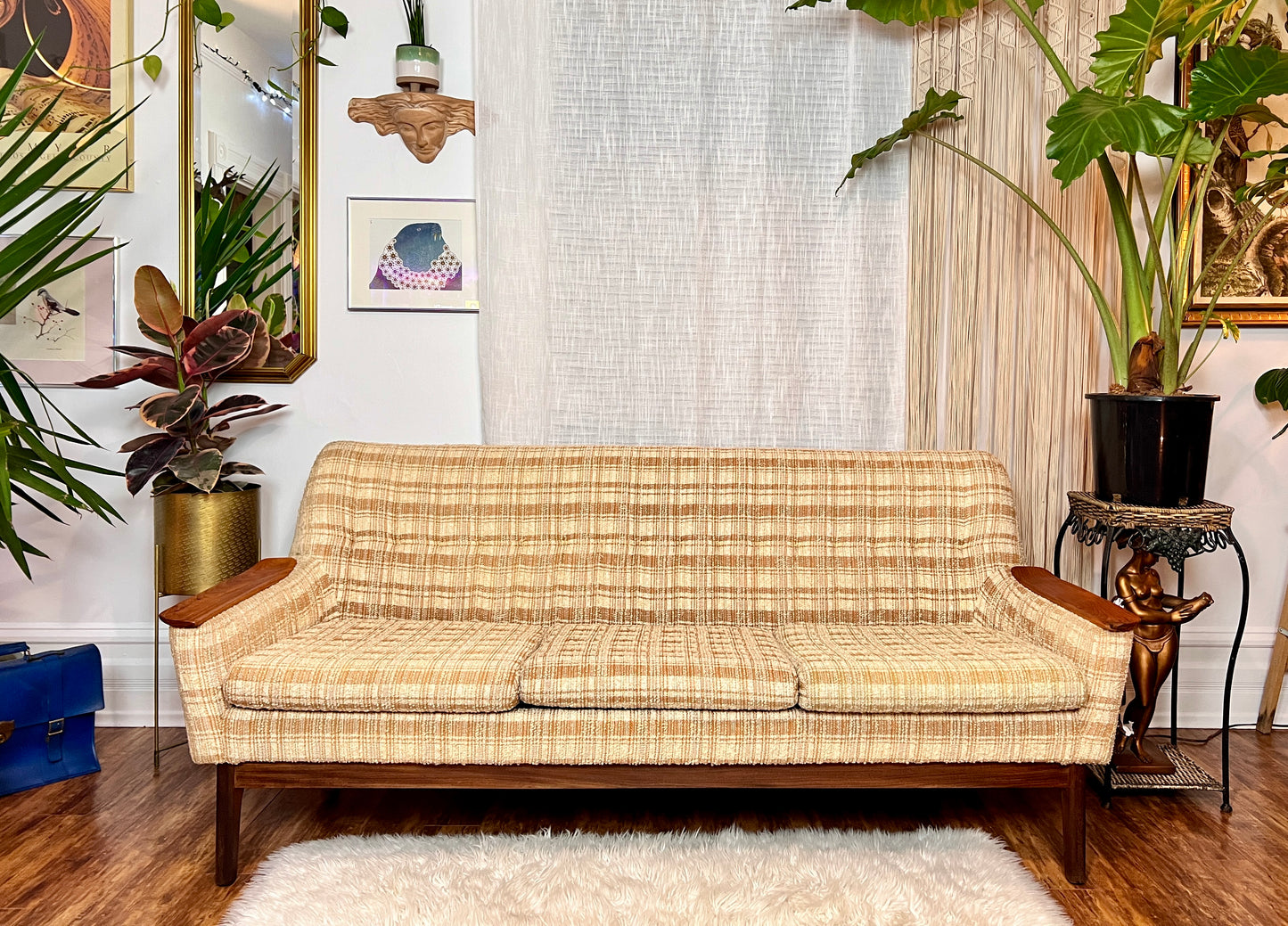 The Calico Teak Sofa