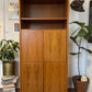 Vintage Danish Teak 4 Door Cabinet & Bookshelf