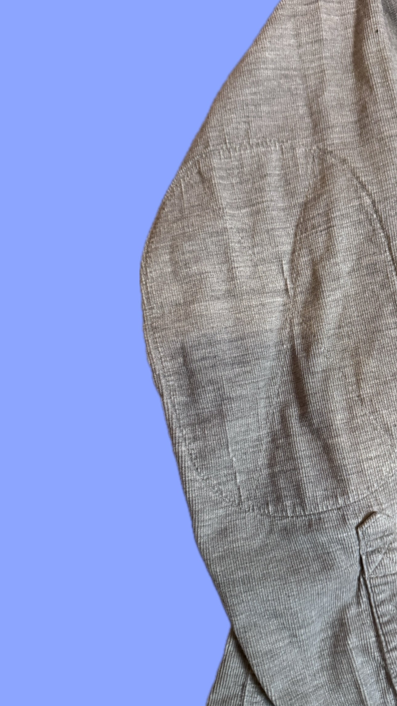 Vintage Grey Corduroy Flannel Shirt