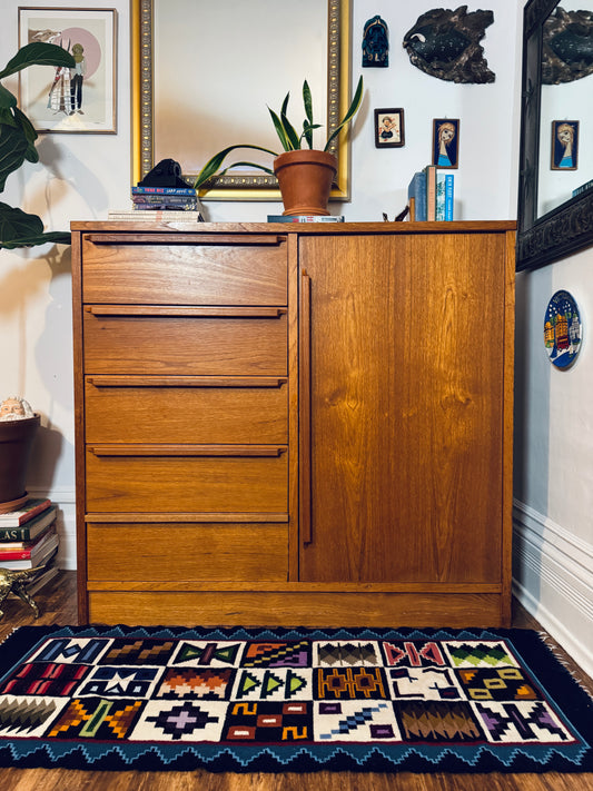 Vintage Teak Armoire/Chest of Drawers