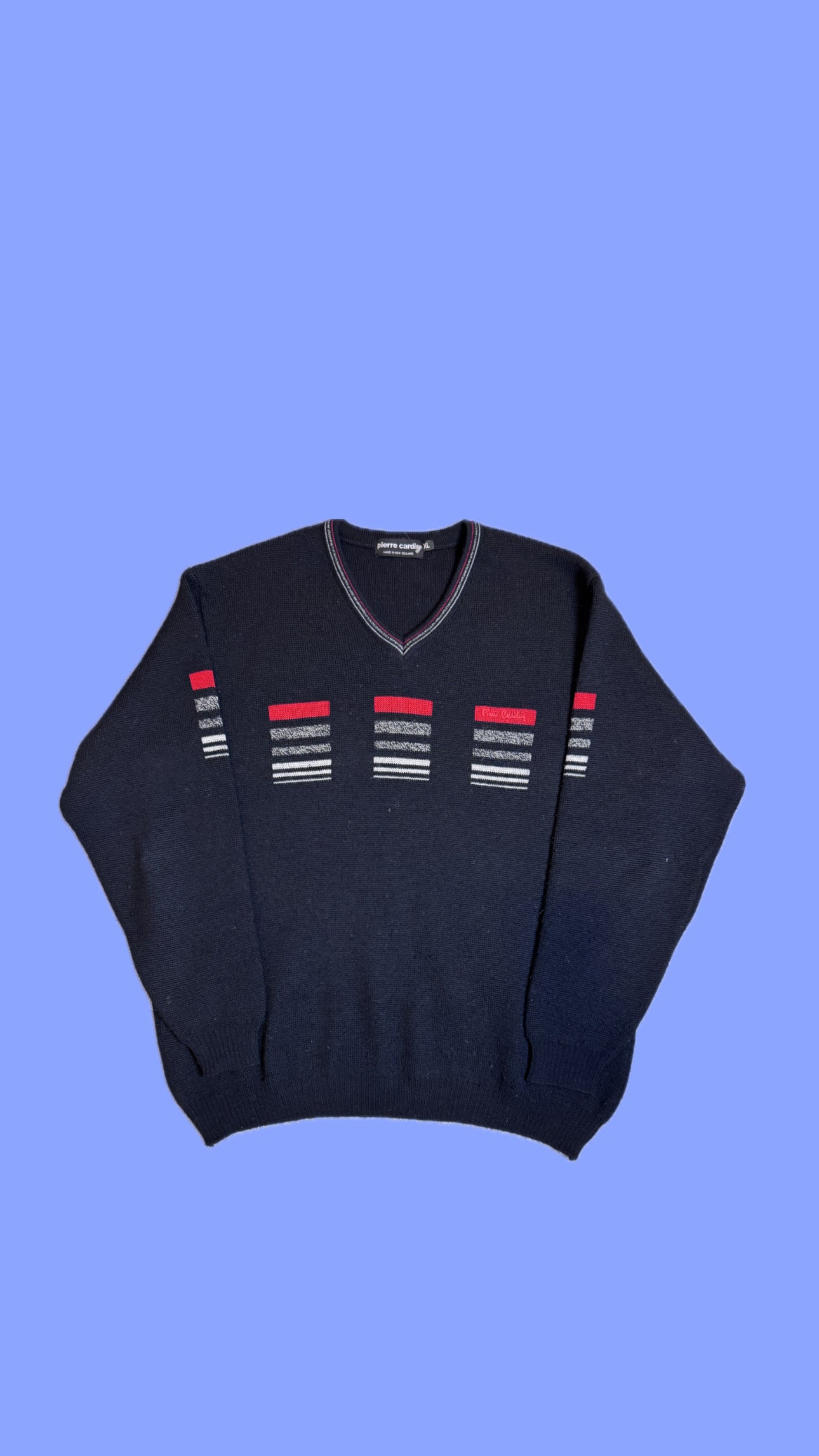 Vintage 80s Black Merino Wool Sweater