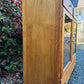 Vintage Wood Glass Door Cabinet