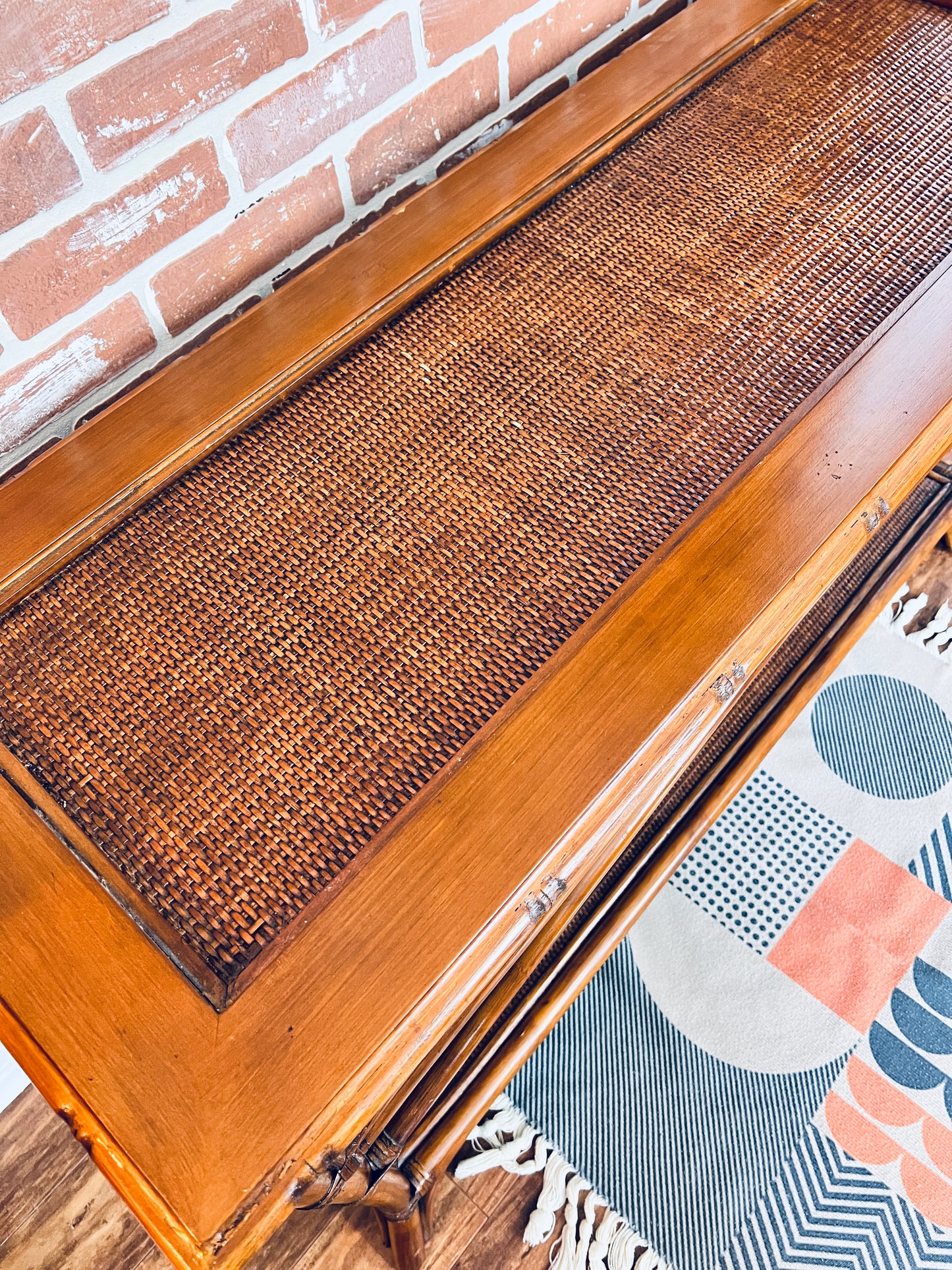 The Manuka Rattan Table