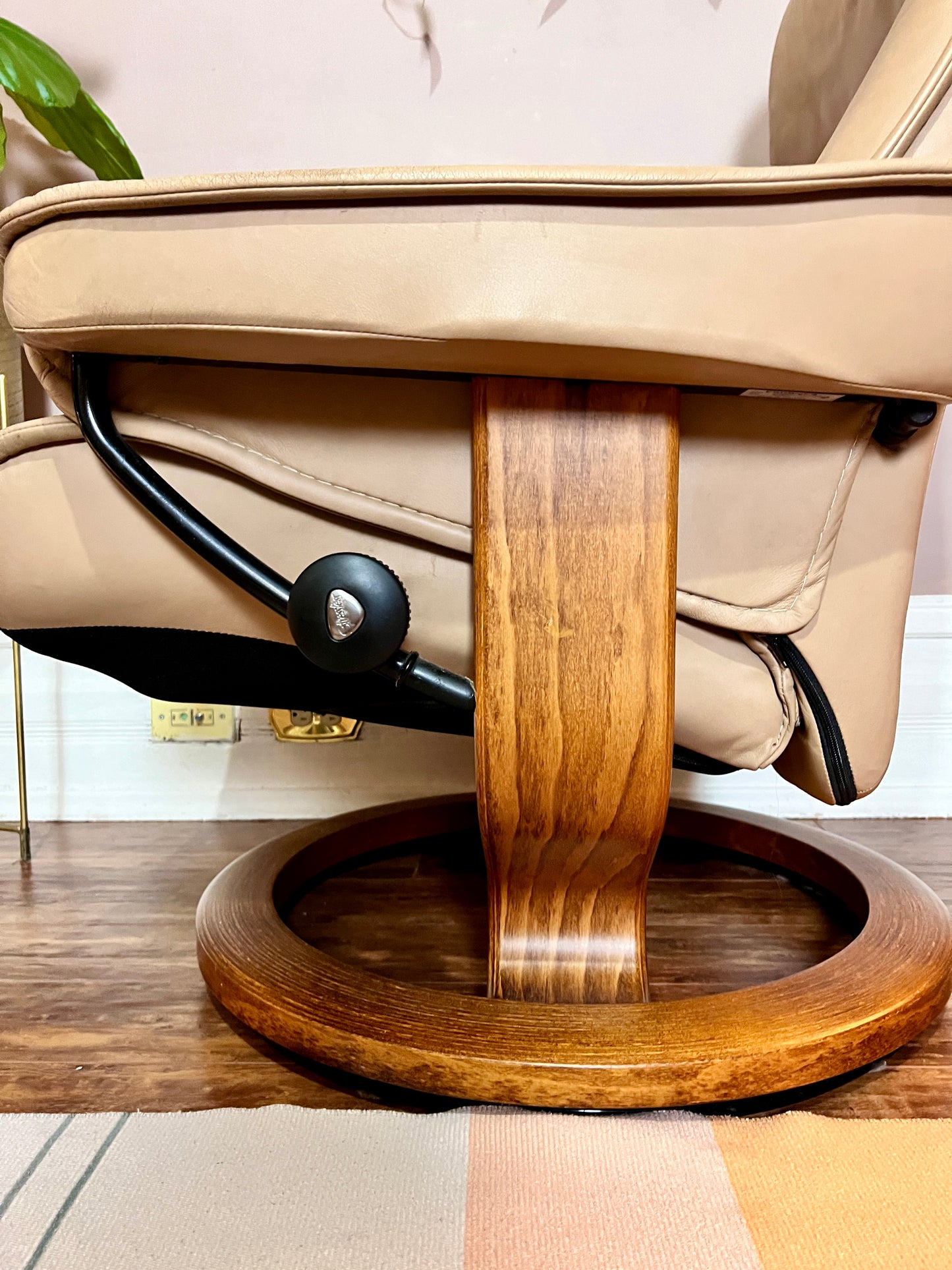 The Ekorness Stressless Recliner Chair & Ottoman