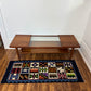 Vintage 60s Walnut Wood & Glass Coffee Table