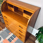The Maja Teak Roll Top Desk