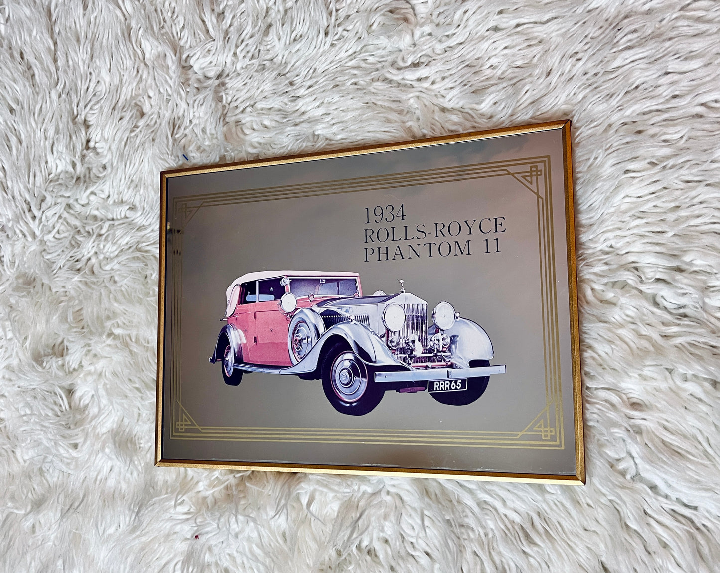 Vintage Rolls Royce Collectible Car Mirror