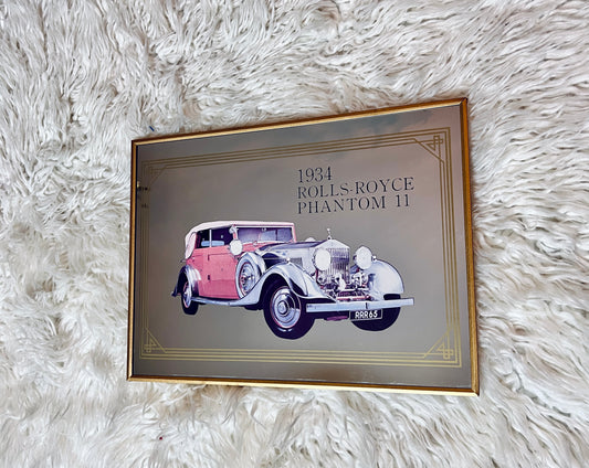 Vintage Rolls Royce Collectible Car Mirror