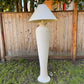 1980s Michael Taylor Style Ribbed Plaster Floor Lamp
