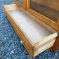 Vintage Wood Glass Door Cabinet