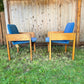 Vintage 60s Oak Armchairs