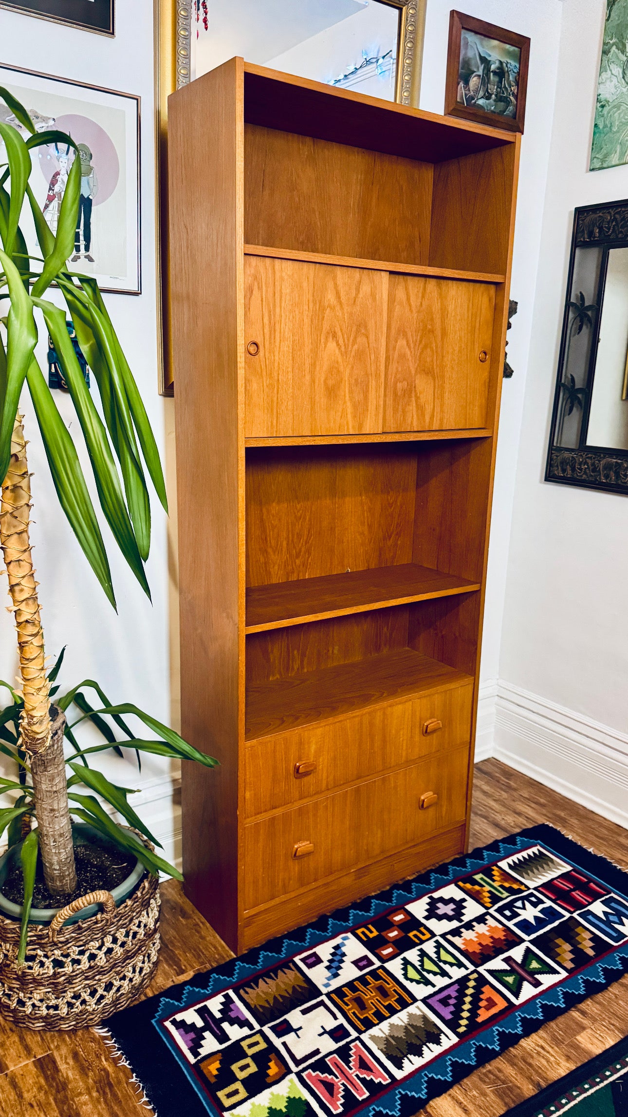 Vintage Danish Teak Bookshelf