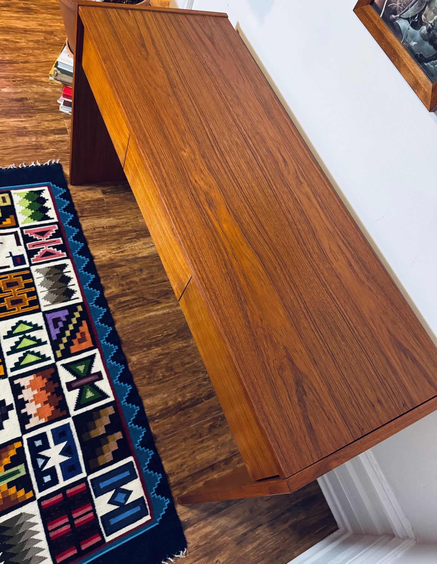 Vintage Danish Teak Tile-Top Coffee Table – Mid-Century Modern