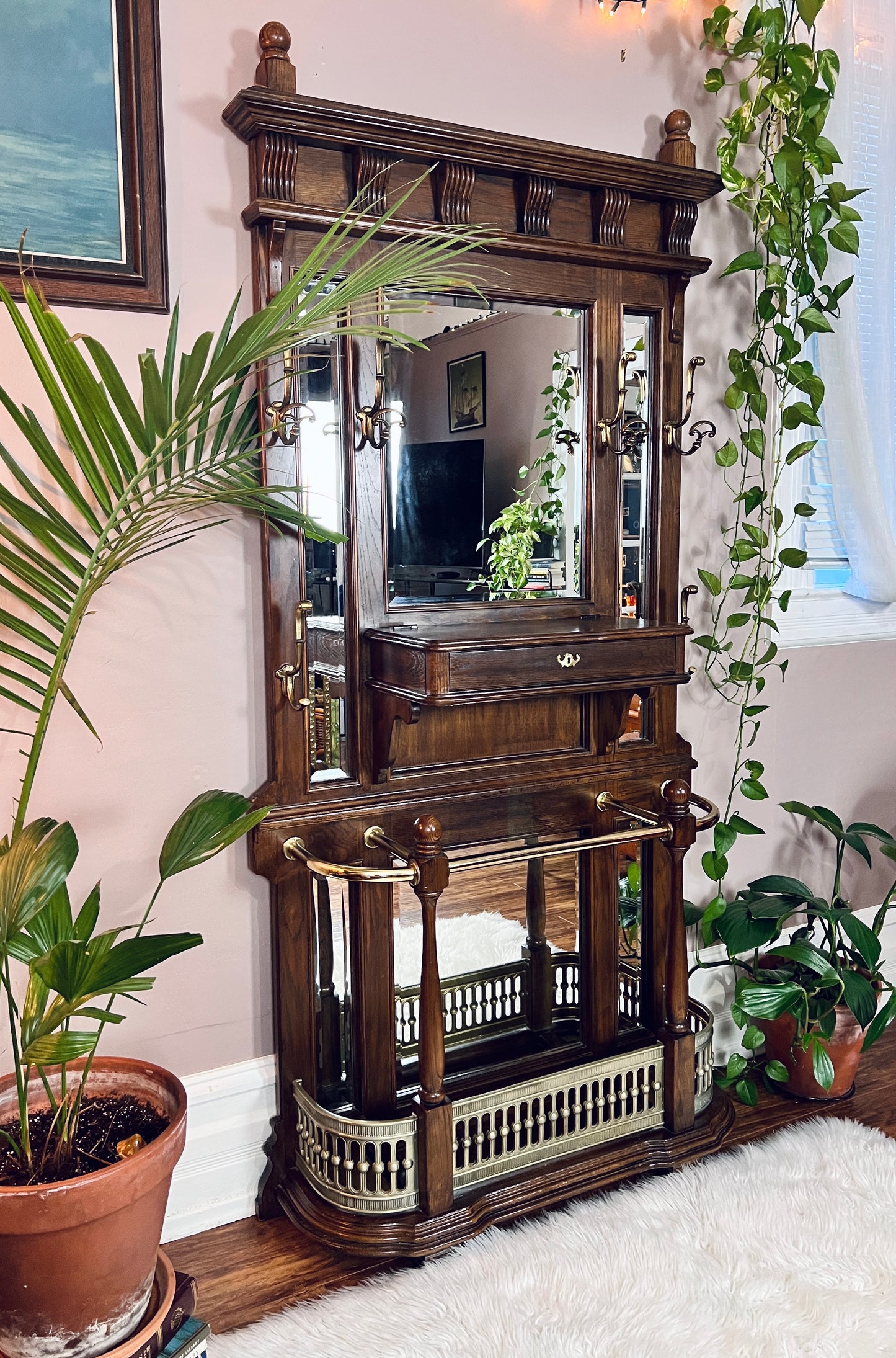 The Tolstoy Mirrored Hall Tree