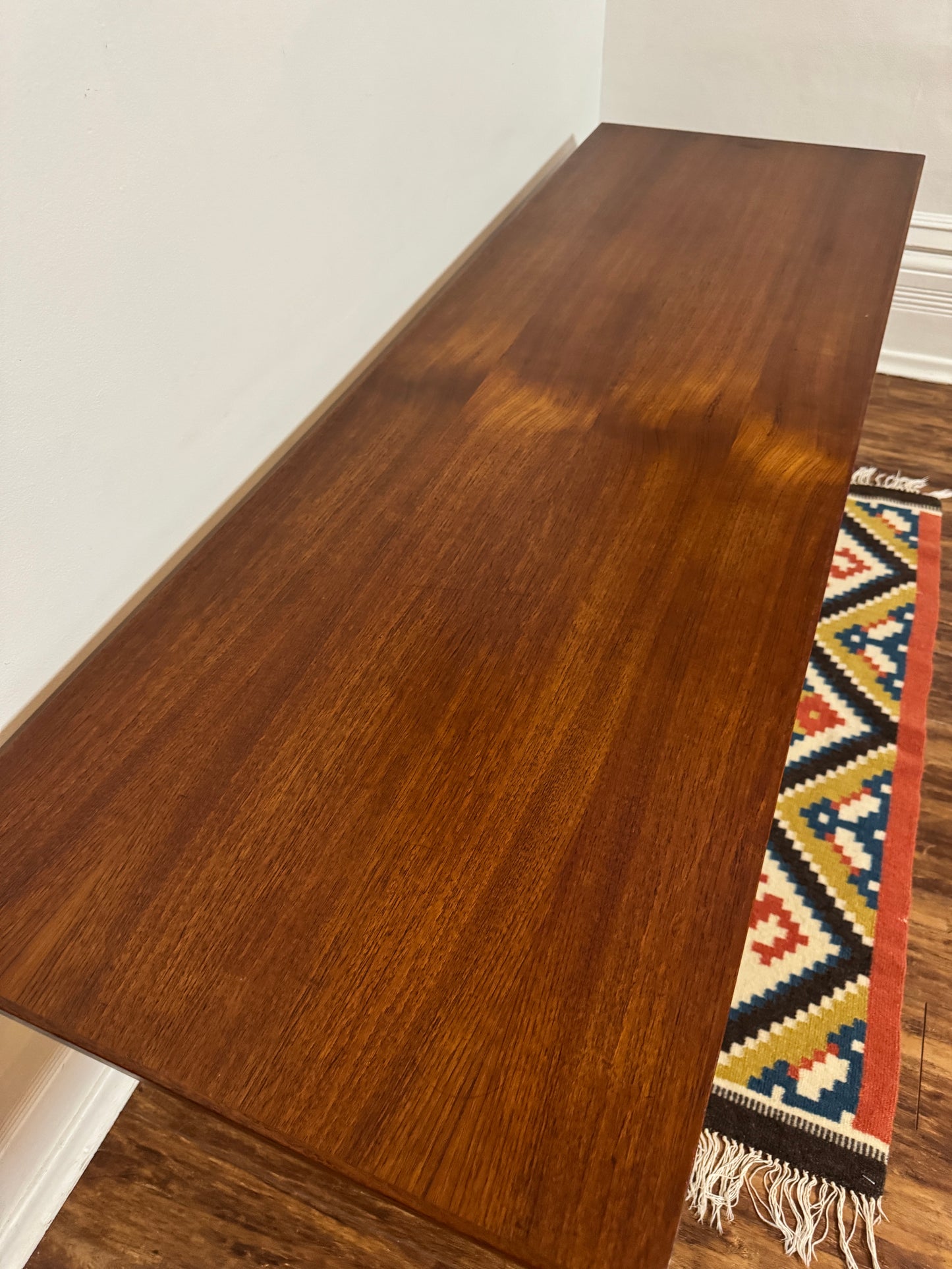 Vintage Teak Coffee Table | Mid-Century Modern Scandinavian Design | 60” Long